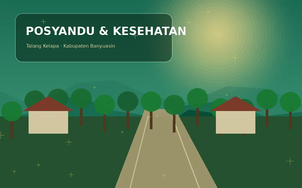 Ilustrasi Kesehatan & layanan dasar Desa Talang Buluh