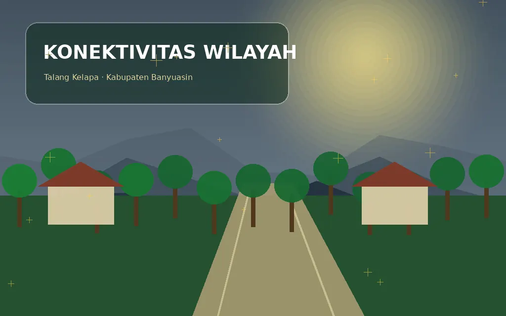 Ilustrasi konektivitas Desa Talang Buluh
