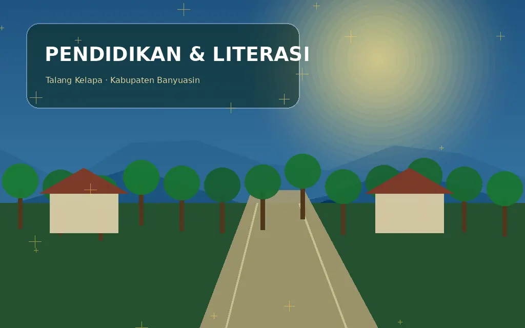 Ilustrasi Pertanian & perkebunan karet dan UMKM Desa Talang Buluh