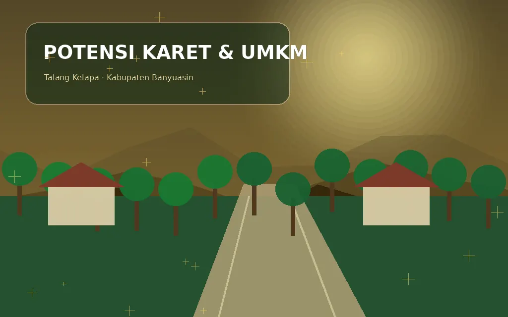Ilustrasi Pasar rakyat & perdagangan Desa Talang Buluh